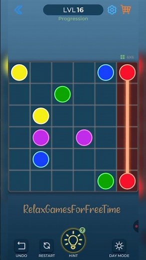 Dot Link - Connect the Dots - logic puzzle brain color connect game Beginner Levels 16, 17 gameplay