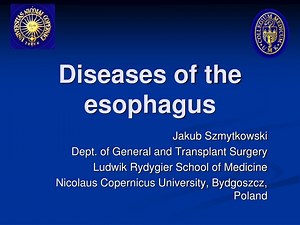 Diseases of the esophagus - SlideServe