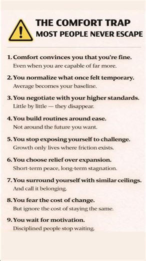 The Comfort Trap That Keeps People Average