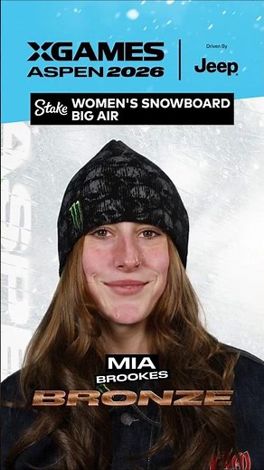 Mia Brookes Bronze Medal run in the Stake Women's Snowboard Big Air at X Games Aspen 2026