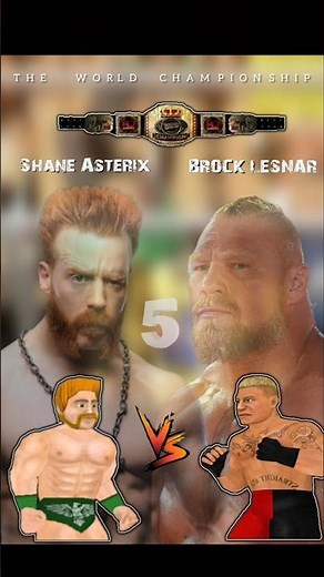 WWE Championship Tournament. Match 4. (SHEMUS VS BROCK LESNAR). #wwe