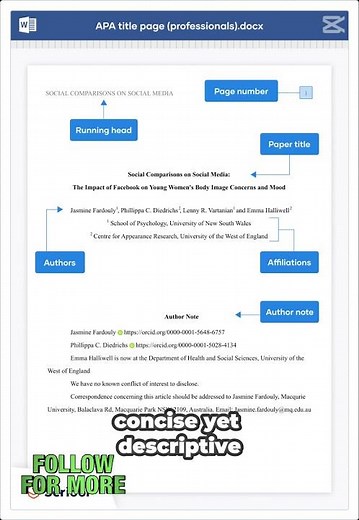 "Mastering the APA Title Page: A Step-by-Step Guide (7th Edition)"