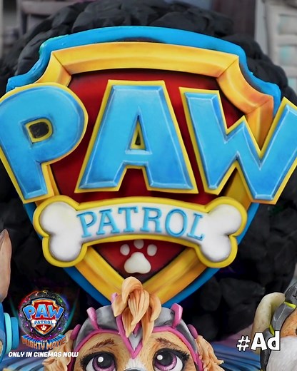 Step into a world of sugary super powers as we create a Paw Patrol The Mighty Movie cake, complete with a light-up meteorite, supersize cookie logo and all those awesome Pups. A special shout-out to Paramount Pictures for entrusting me with this mighty cake-making mission, tailor-made for the new Paw Patrol The Mighty Movie. It's a true labor of love that's ready to take center stage. I recently took my niece to see PAW Patrol The Mighty Movie, and she loved it. The film has all the makings of a