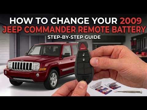 How to change your 2009 Jeep Commander 3 button remote battery
