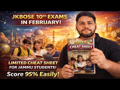 CHEAT SHEET for JKBOSE 10th Class 😱 || Big Update by JKBOSE for Summer Zone