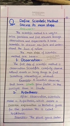 Scientific method Chapter 1 Biology for New Students