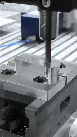 During machining, a probe measures the part. After completion, a CMM performs the final inspection.