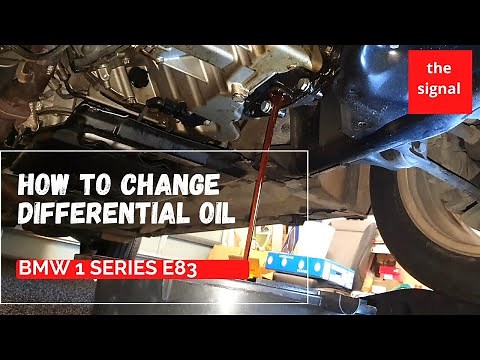 BMW E83 -how to change differential oil