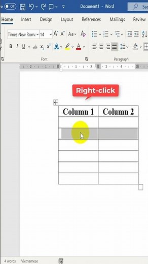 How to merge in Word table #shorts #viral #tips