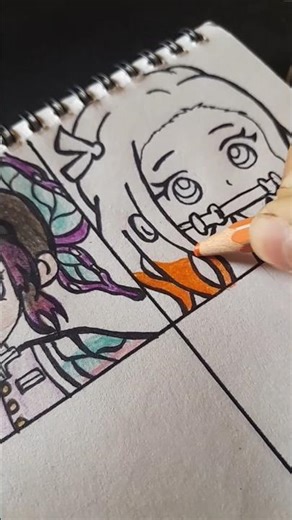 Baby Nezuko drawing #animeeart #shorts #demonslayer