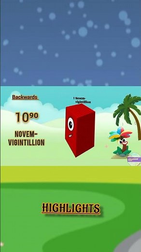 Learn to Count Backwards with big numbers | Fun with Numberblocks!#shorts #mathforkids