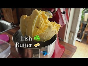 Irish butter with your Kitchenaid mixer in 10minutes only one ingredient