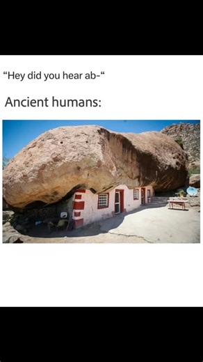 North 02 on Instagram: "Ancient humans often lived under rocks as they provided very safe shelter that also kept them warm. These Stone Age shelters are often refered to as rock shelters #history #archaeology #science #ancienthistory"