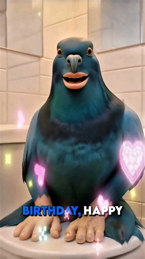 happy birthday poopies | ai weird pigeon sing for you | cantina