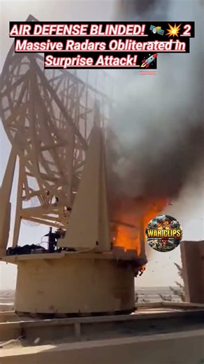 AIR DEFENSE BLINDED! 🛰️💥 2 Massive Radars Obliterated in Surprise Attack! 🚀 #war #explosion #radar