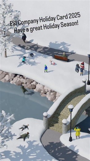 This year's holiday card animation I did for Engineering Systems Inc. Made 100% in Blender with no generative AI. #holiday2025 #blender3d #noai | John Petersen