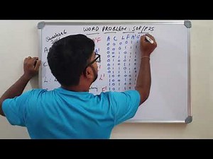 Word Problems on SOP/POS | ISC Class 12 Computer Science Theory