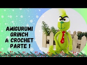 🇪🇸Amigurumi Grinch Crochet Tutorial/How to Crochet the Grinch Step by Step/Christmas Crochet Part 1