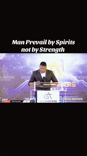 Man Prevail by Spirits Not by Strength