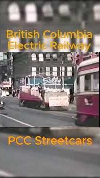 PCC streetcars in Vancouver