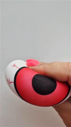 SQUISHY RED EYE BALL ASMR #shorts