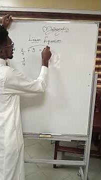 Linear equation for beginners