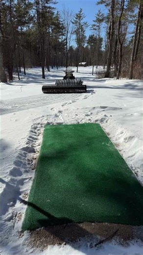 How I manicured the Snow on the Disc Golf Course