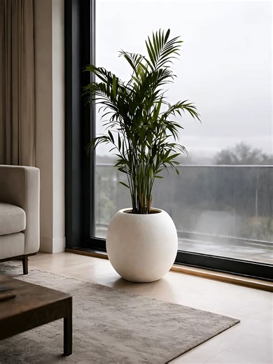 Modern White Planter for Home Decor