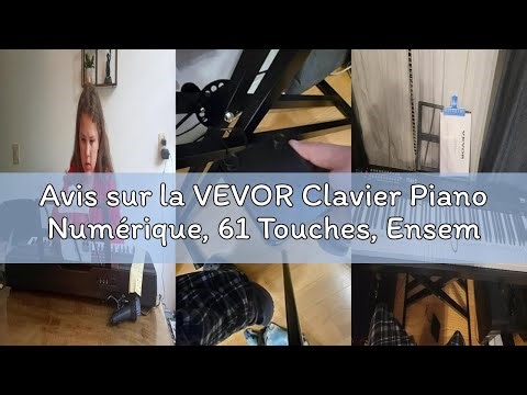 Avis sur la VEVOR Clavier Piano Numérique, 61 Touches, Ensemble Piano à Clavier Électrique Portable,