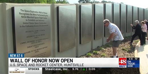 New Wall of Honor unveiled at U.S. Space and Rocket Center