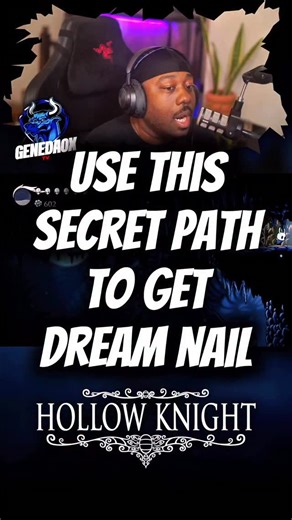 GeneDaOx on Instagram: "Use This SECRET Path To Get DREAM NAIL In Hollow Knight #hollowknight"