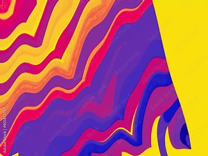 bright pattern of wavy lines increases and decreases in size while changing its pattern