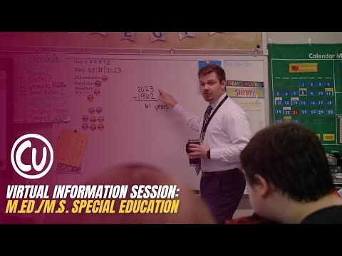 Virtual Information Session: M.Ed./M.S. Special Education (2025)