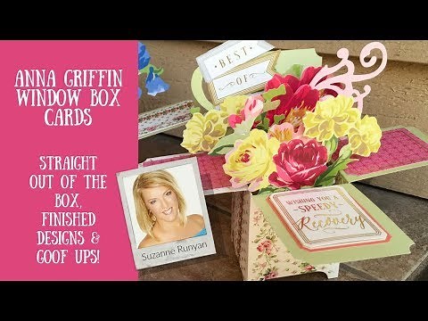Anna Griffin Window Box Card Making Kit & My Projects plus Goof ups!