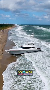 $15 Million Dollar Viking 92 Beached! Crazy Story! Stay Tuned for the Full Video Tomorrow! ➡️ Follow Wavy Boats for more original boat videos! The largest boat action network across all platforms! #wavyboats #hauloverinlet #hauloverboats #haulover #boats #bocainlet #boyntoninlet | Wavy Boats