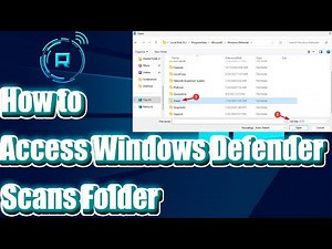 How to Access it Windows Defender Scans Folder