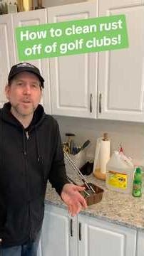 Clean Rust off Golf Clubs #shorts