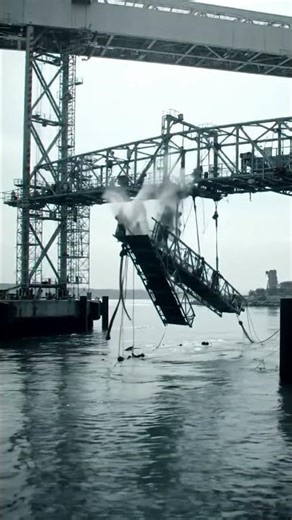 Bridge Demolition Goes for a Swim! #shorts