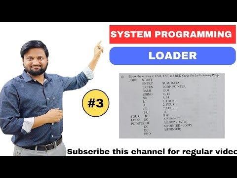 Loader ||System Programming| examples#3 |problem based on Direct Linking Loader|linker and loader