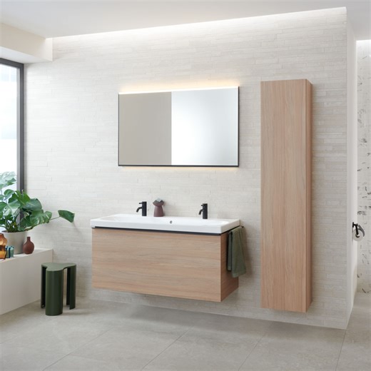 ✨Esittelyssä Geberit Acanto -kylpyhuonesarja!✨ Geberit Acanto -sarjan tuotteet tuovat kylpyhuoneeseen ajattoman ilmeen ja arkea helpottavat ratkaisut. Modulaarinen design, fiksut yksityiskohdat ja selkeälinjaisuus sopivat niin pieniin kuin isoihin tiloihin – minimalismia, joka mukautuu elämääsi. Acanto -kylpyhuonekalusteet ja pesualtaat kuuluvat Geberit Mix & Match -valikoimaan ja ovat siten yhdisteltävissä keskenään Geberit iCon- ja ONE -sarjojen kanssa. Tutustu Acanto-sarjaan biossa olevan lin