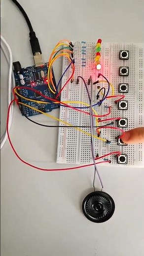 Arduino piano project 8keys #arduino #circuitschools
