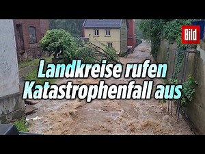 Schwere UNWETTER-KATASTROPHE in Deutschland – So dramatisch ist das Hochwasser | News-Update