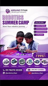 Robotics Summer Camp for Kids | Online Arduino Classes | Free Demo #codingcamp#kidsprogramming