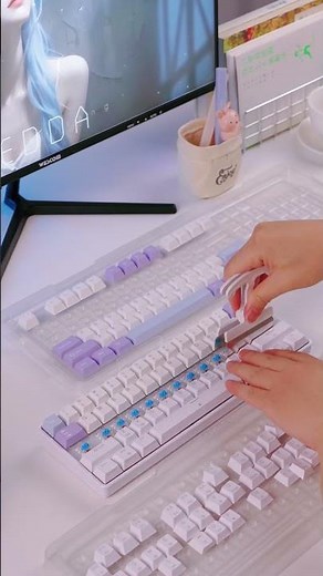 Watch how I quickly swap out my keyboard keycaps!.#kemove #keyboard #switch#mechanicalkeyboards