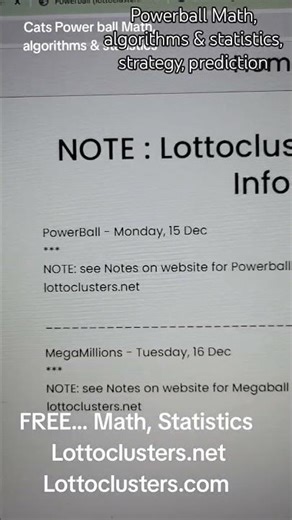 Powerball Math, algorithms, statistics, #stocks #trending #money #powerball #lottery #NFL #nba