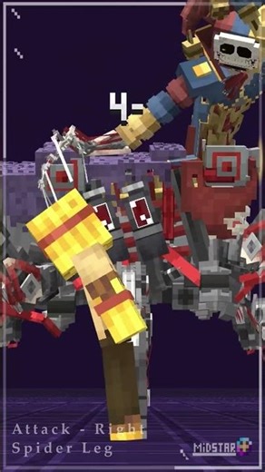 ꧁༺ Prototype 1006༻꧂ -Animations - Spider leg attack #minecraft