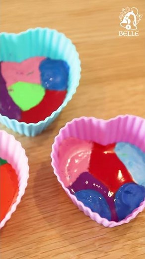 【え？ あまったクレヨンがかわいく変身❤ クレヨン再利用DIY】
