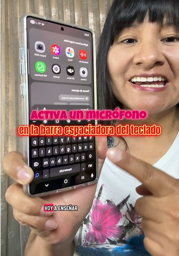 Activa el micrófono en la barra espaciadora de tu Samsung