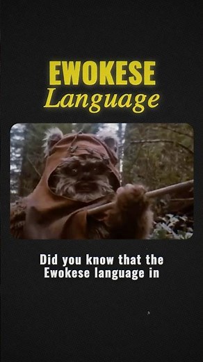 How a Mongolic language inspired the Ewokese language in Star Wars #starwars #ewoks #languagefacts