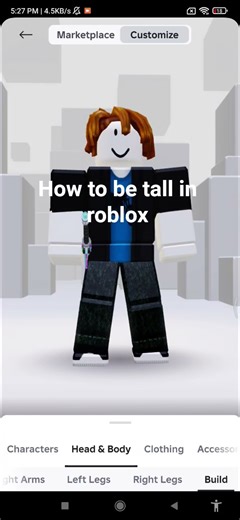 how to be tall in roblox
